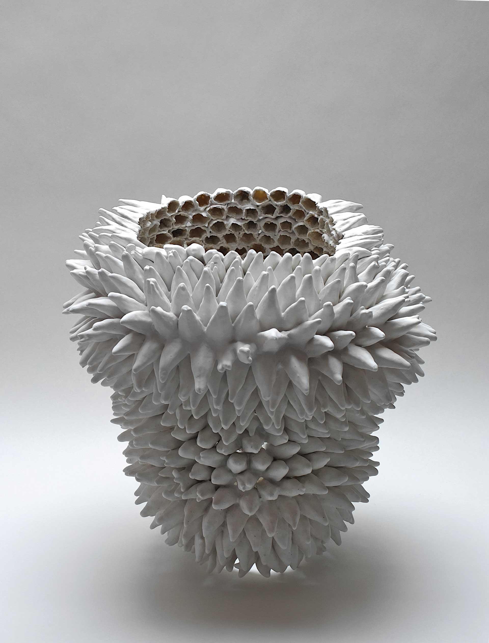 Concrétion - Papier porcelaine - Ø 35 x H. 40 cm - 2022 - Photo : P. Gruszow